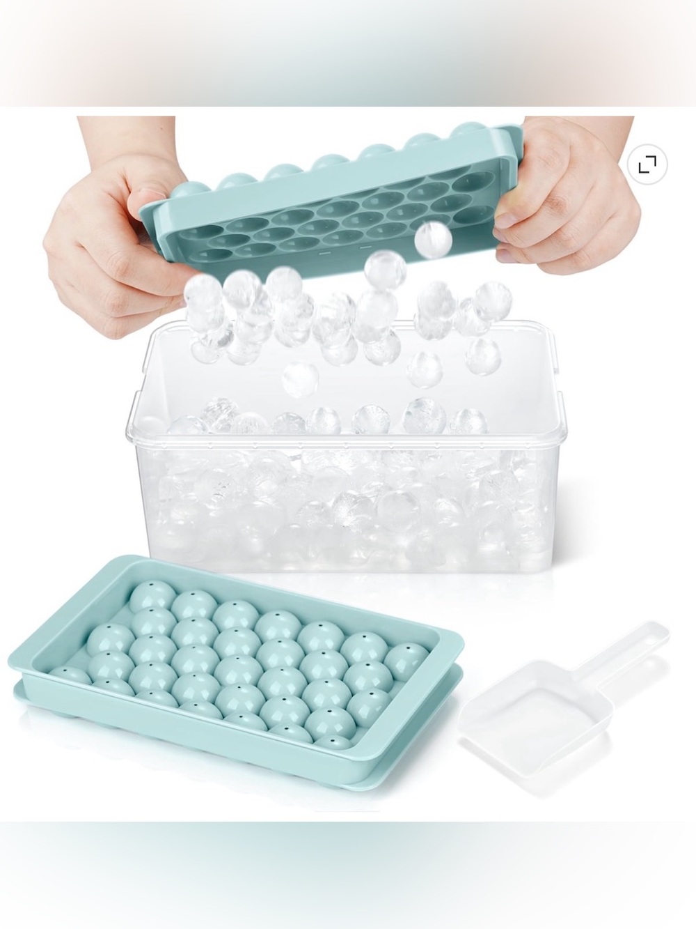 Round Ice Ball Mold With Container/Acessories